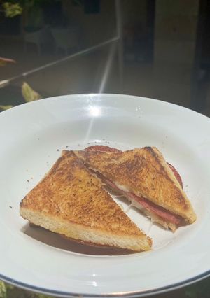 Foto resep Smoked beef cheese toast ala anak kozan keren
