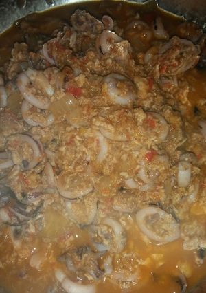 Foto resep Cumi saos padang telor