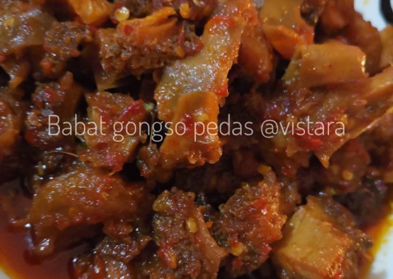Babat Gongso Pedas