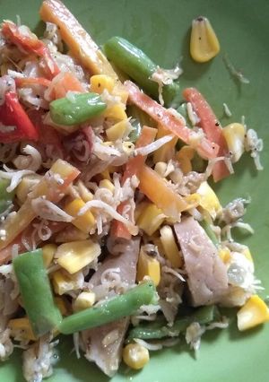 Foto resep Tumisan campur2 dng teri medan