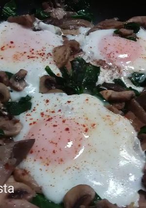 Foto principal de Huevos con setas y champiñones