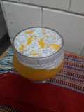 Pudim de chia com creme de manga