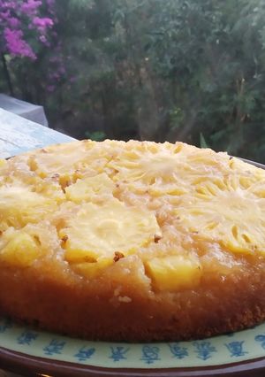 Une photo de Gâteau renversé à l'ananas Victoria