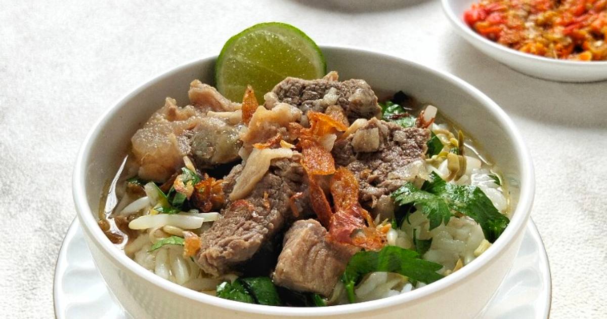Resep Soto Daging Sapi Bening (khas Boyolali) Mudah dan Praktis Dihidangkan