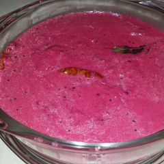 A picture of Beetroot Pachadi.
