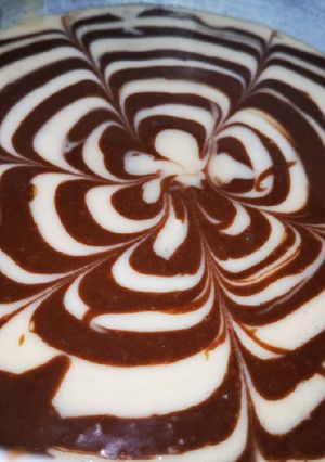 A picture of Zebra Chocolate Cake.
