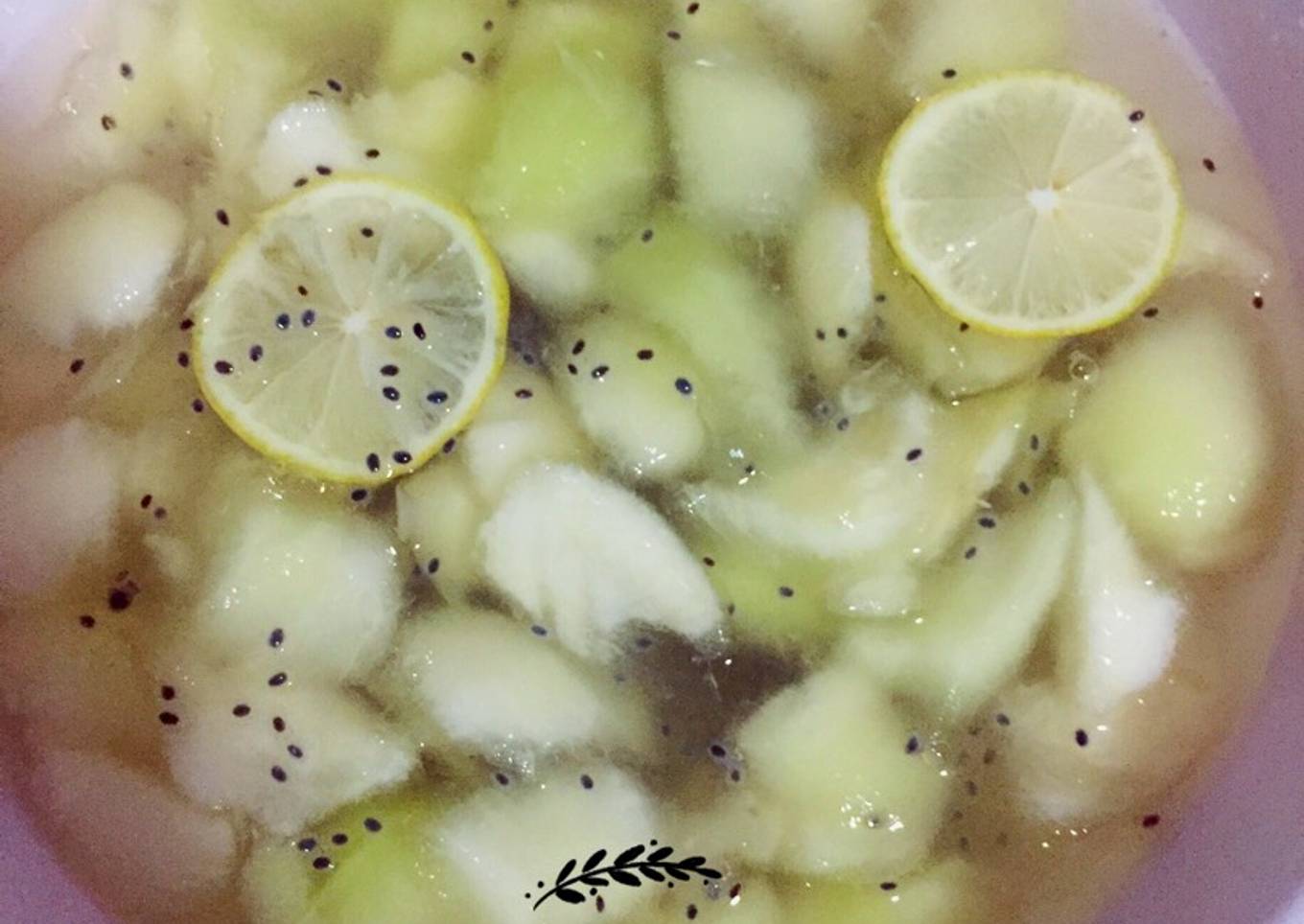 Es Lemon Melon Selasih