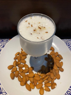 A picture of Almond milk shake.