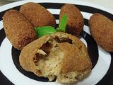 Croquetas para dietas anticandidiasis, de pollo con hierbabuena