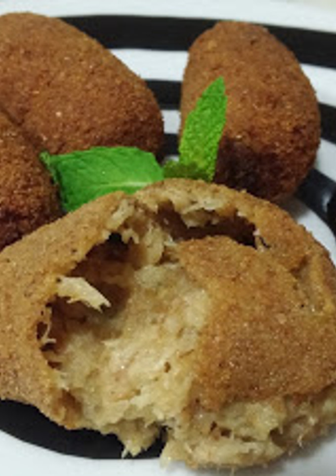 Una foto de Croquetas para dietas anticandidiasis, de pollo con hierbabuena