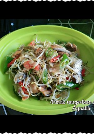 Foto resep Tumis tauge+ikan asin