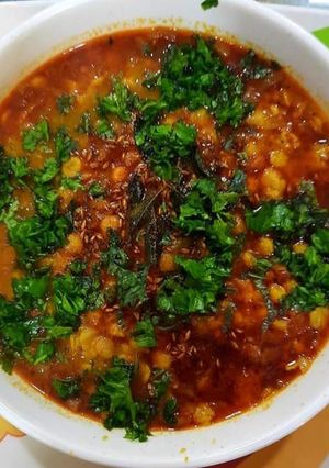 A picture of Sindhi dal (left over recipe).
