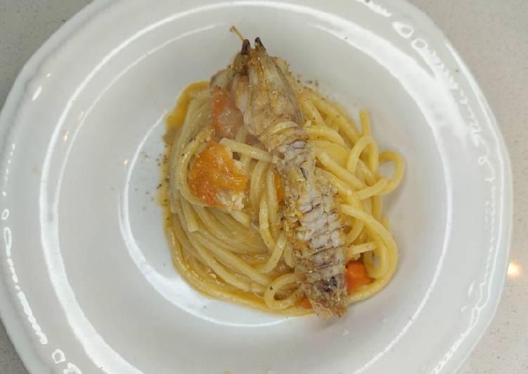 Ricetta Spaghetti Con Cicale Di Mare Di Cucinare Serenamente Cookpad