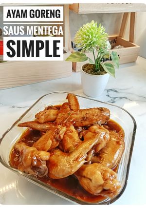 Foto resep Ayam goreng saus mentega simple
