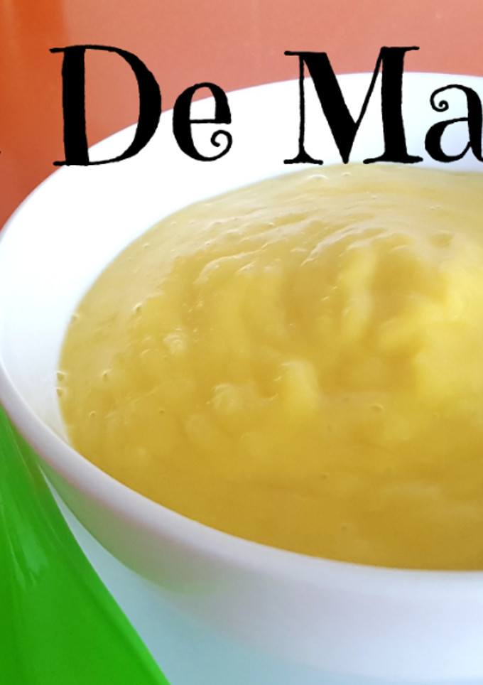 Una foto de Salsa de mango o vinagreta de mango casera