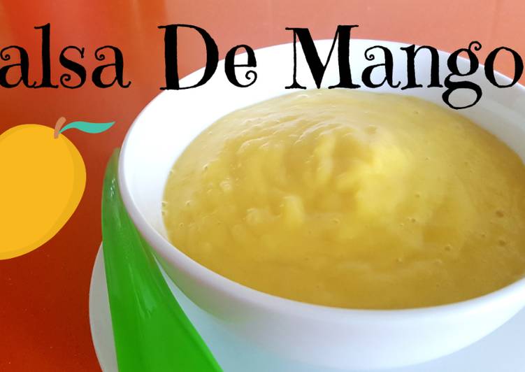Salsa de mango o vinagreta de mango casera