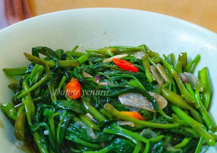 Tumis kangkung sederhana dapur yenura