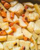 Πατάτες φούρνου με καρότα 🥕 και ντοματίνια