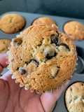 Muffins de chispas de chocolate