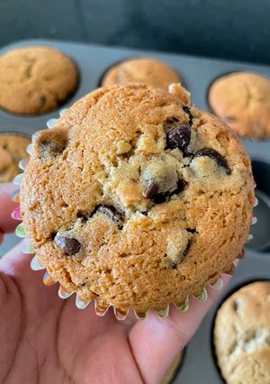 Una foto de Muffins de chispas de chocolate