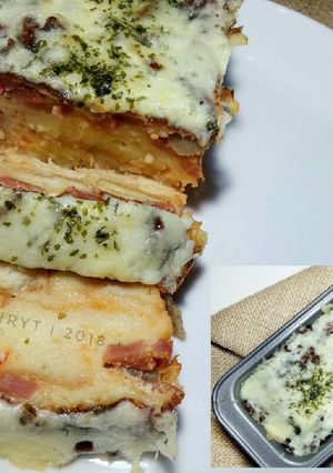 Foto resep Savoury bread pudding