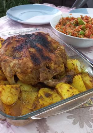 صورة لوصفة صينية دجاج بالبطاطا