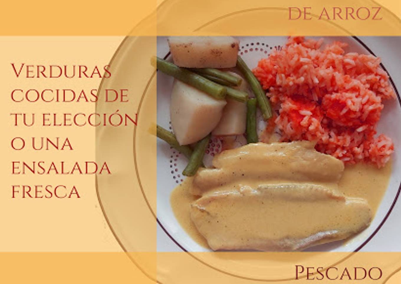 Filete de pescado a la miel y mostaza