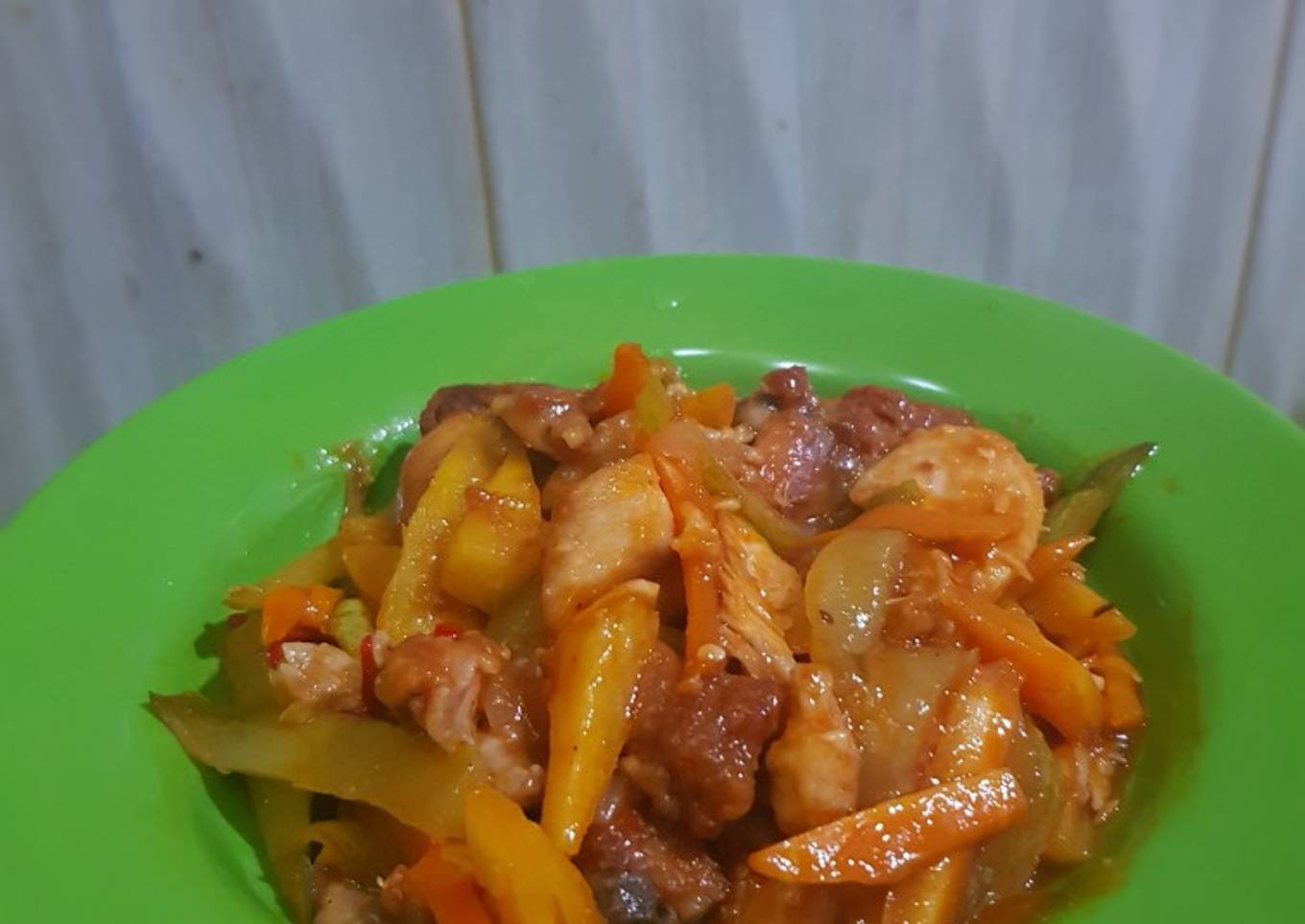 Ayam Goreng Saus Asem Manis "Kayak Kamu"