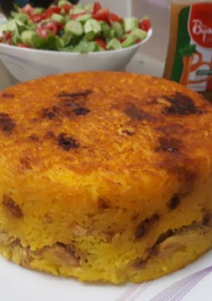 عکسی از دستور ته چین مرغ