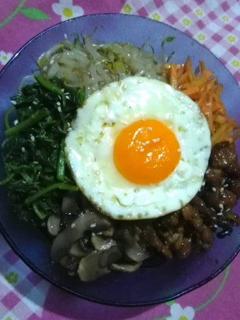 Recipe Bibimbap (Nasi campur Korea) the So Delicious Makes you drool