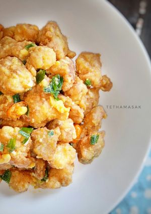 Foto resep Ayam Goreng Saus Telur Asin