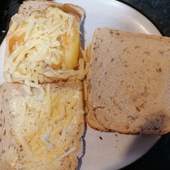 Cheese and Gravy Chip Butty A picture of Cheese and Gravy Chip Butty.