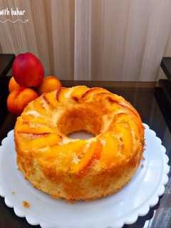 عکسی از دستور کیک شلیل | Nectarine cake