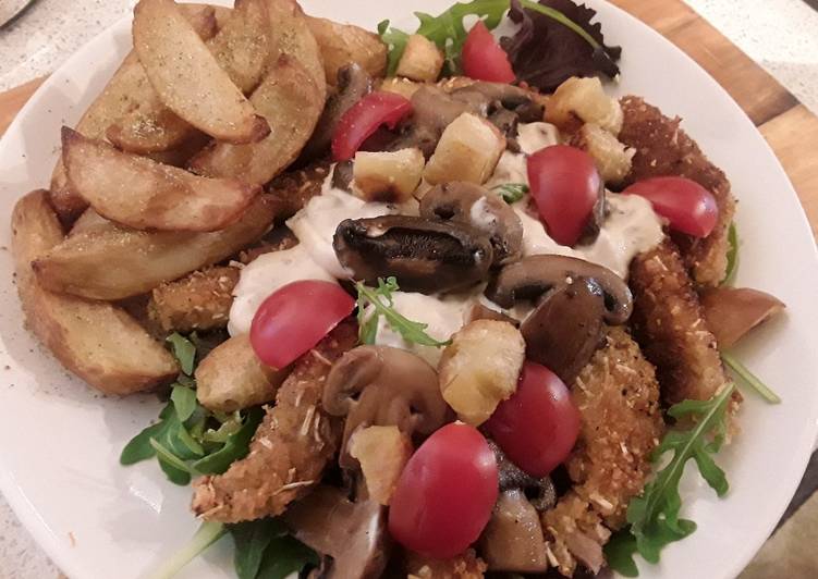 Easiest Way to Make Any-night-of-the-week Sig&#39;s creamy pork and mushroom salad
