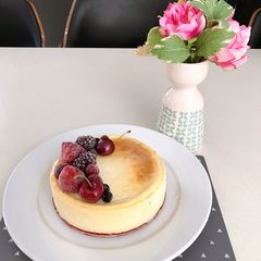 Baked Cheesecake (Tokyo Mr. Cheesecake recipe) A picture of Baked Cheesecake (Tokyo Mr. Cheesecake recipe).