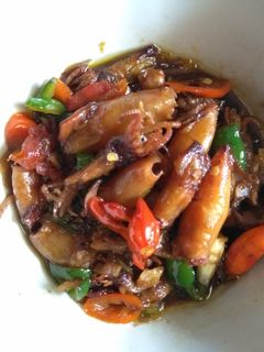 Foto resep Cumi asin pedas manis