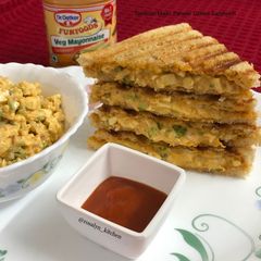 A picture of Tandoori Mayo Paneer Grilled Sandwich.