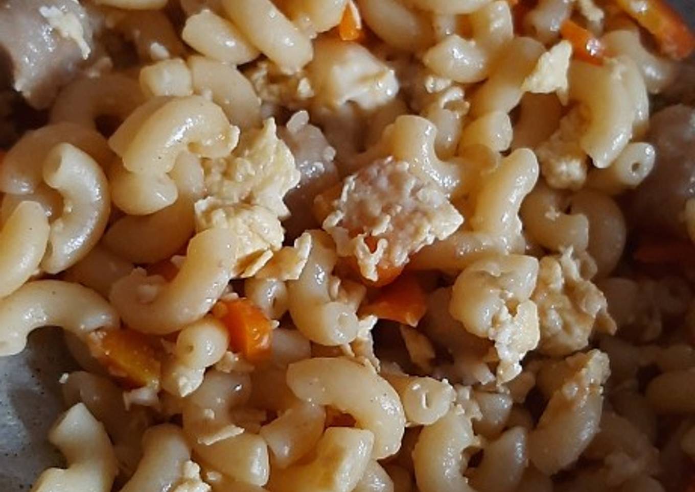 Macaroni telur mozarella