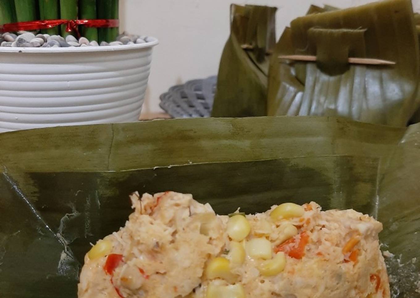 Botok Tempe Jagung Manis