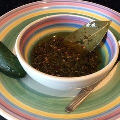 A picture of Argentinian Style Chimichurri Sauces (2. Hot Chimichurri Sauce).
