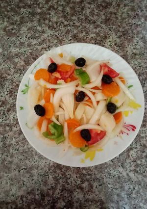 صورة لوصفة سلاطة البصل