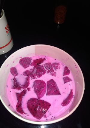 Foto resep Susu buah naga