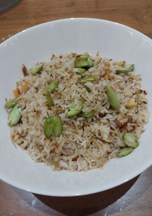 Foto resep Nasi goreng pete ikan asin