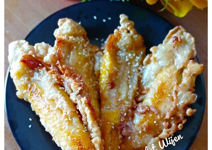 Resep Pisang Santan Balut Wijen, Sempurna