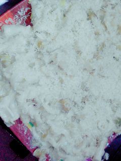 Una foto de Fideos con salsa blanca