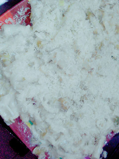 Una foto de Fideos con salsa blanca