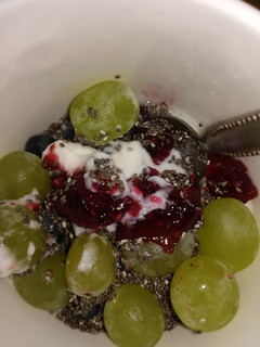 Una foto de Yogurt con fruta