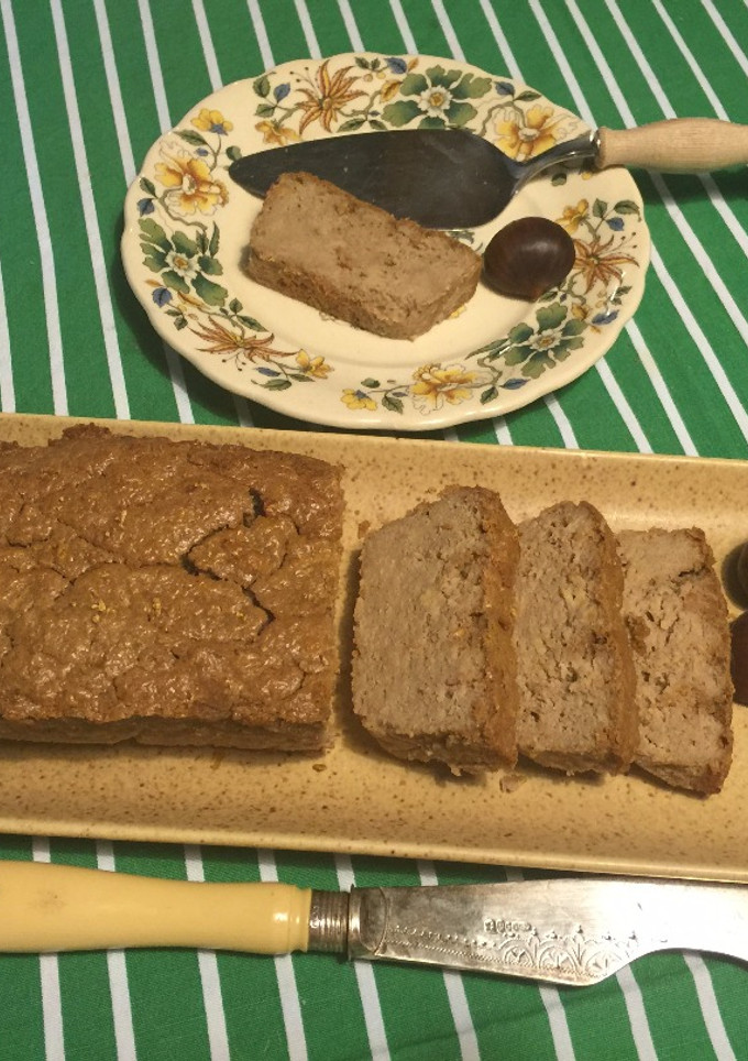 Una foto de Bizcocho de manzana con harina de avena