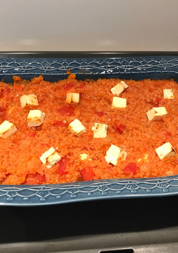 Una foto de Gratinado de bulgur