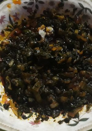 A picture of Simple Utazi sauce.